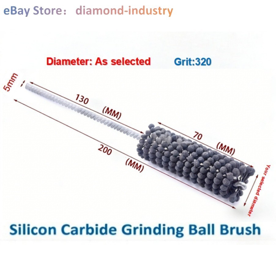 320 Grit Engine Cylinder Flexible Ball Hone All sizes：3mm –110mm Ball head brush