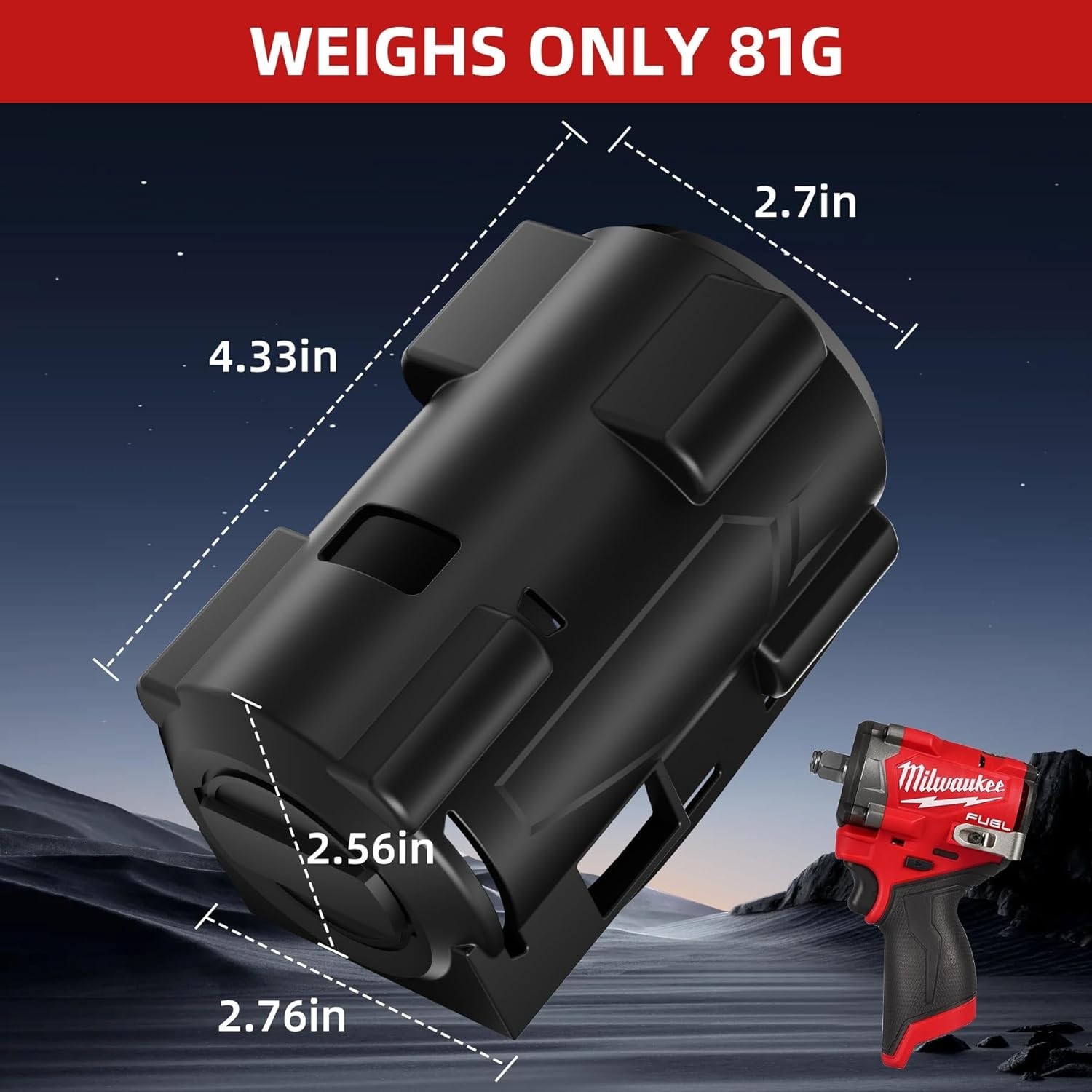 49-16-2563 Stubby Impact Driver Protective Boot for Milwaukee M12 1/2 and 3/8