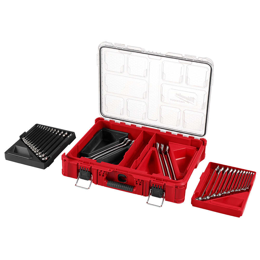 Milwaukee 48-22-9485 Metric/SAE Combination Wrench Set w/ PACKOUT – 30 PC