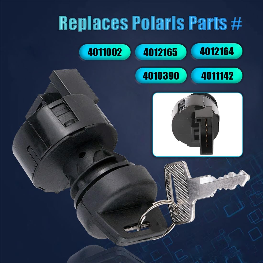 Ignition Switch Key Fits for Polaris Trail Blazer 250 330 400 Trail Boss 325 …