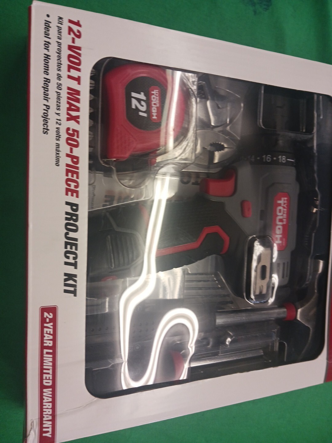 12V Max Lithium-Ion Cordless 3/8-inch Drill Driver 50-Piece Project Kit New