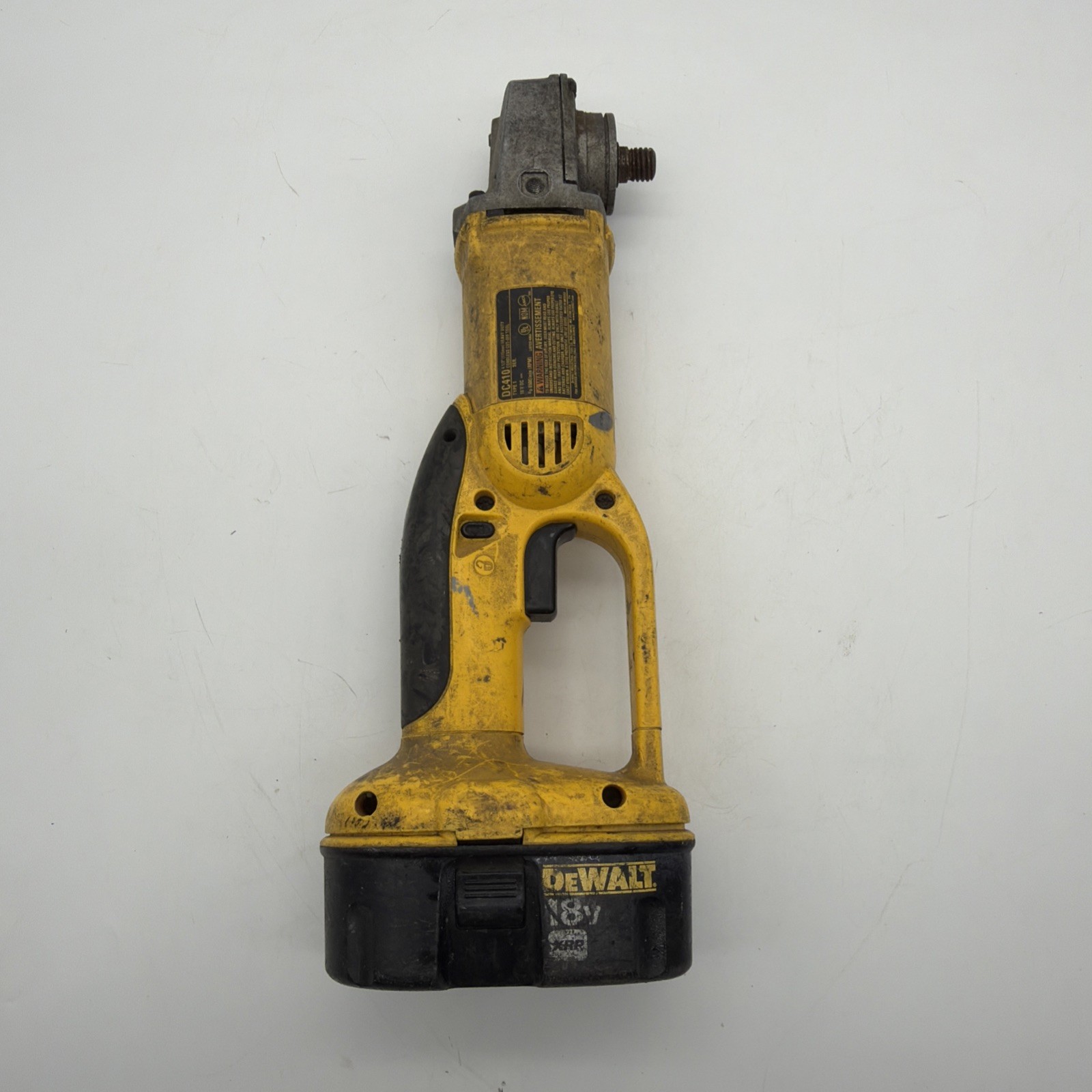 Dewalt DC410 Grinder Work Good No Battery/Guard/Charger Lock Button Not Working