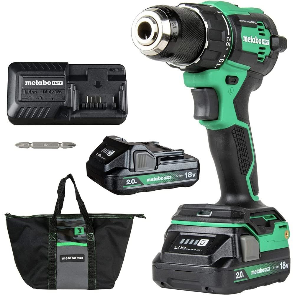 Metabo HPT DV18DEXM 18V MultiVolt™ Cordless Brushless Hammer Drill Kit