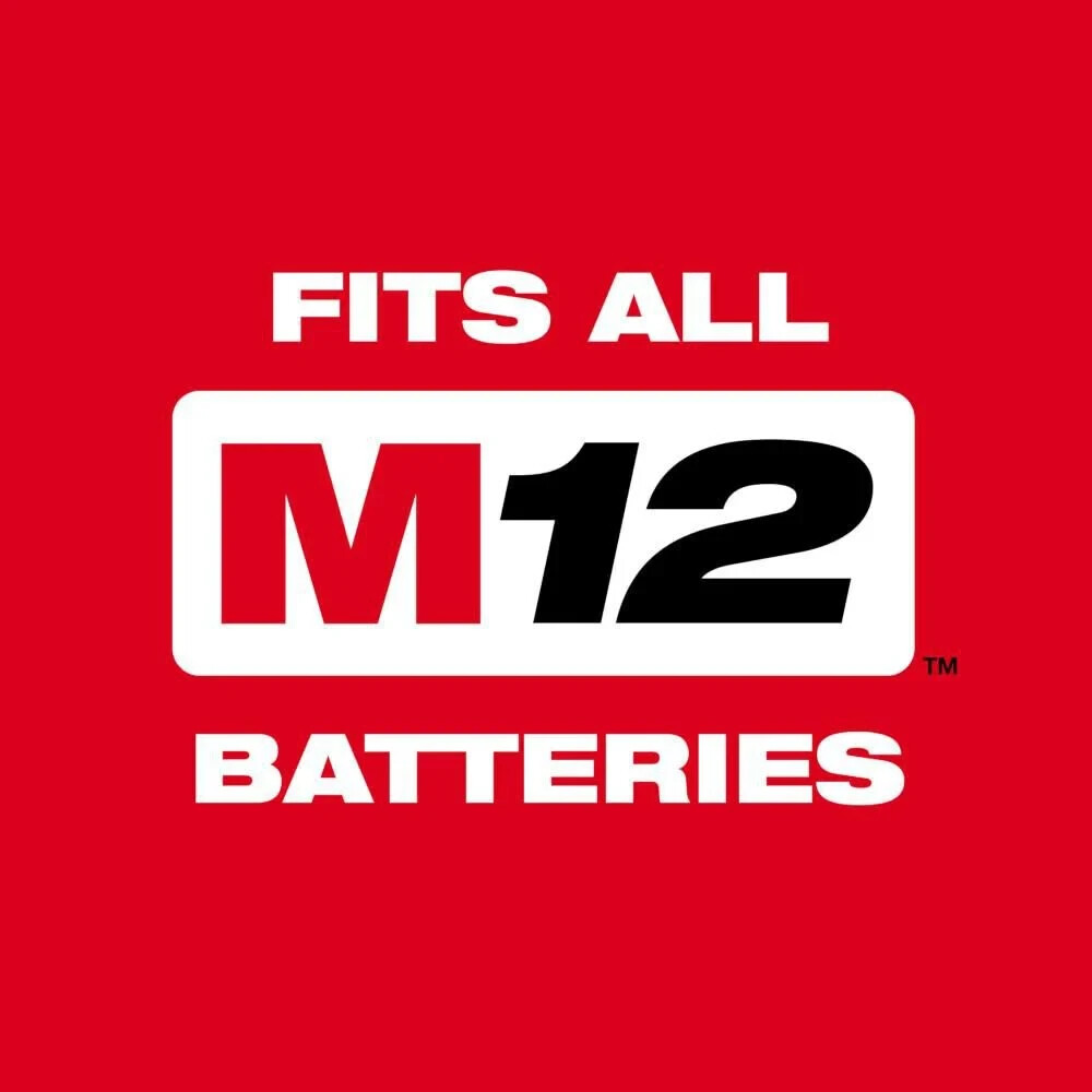Milwaukee M12 FUEL 1/2&Prime; Stubby Impact Wrench 2563-20 + (2) XC 3.0 Batteries