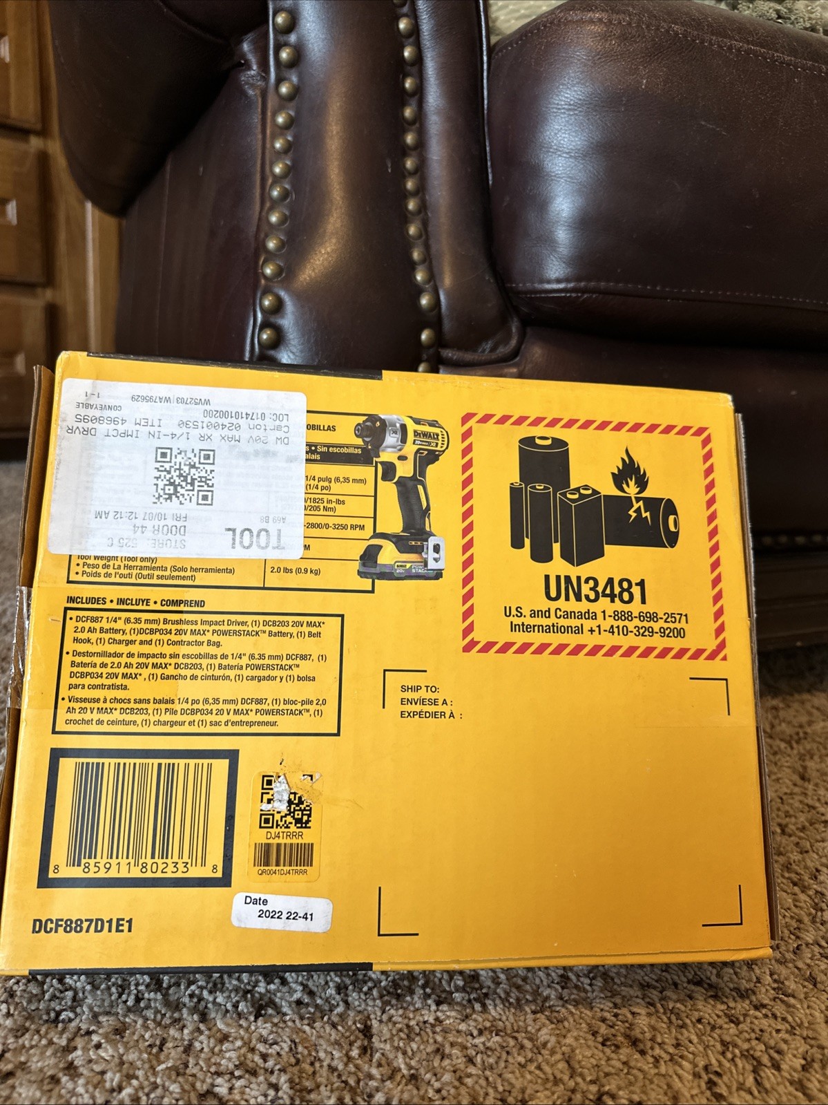 DEWALT XR 20-v Max 1/4-in Variable Speed Brushless Cordless Impact Driver