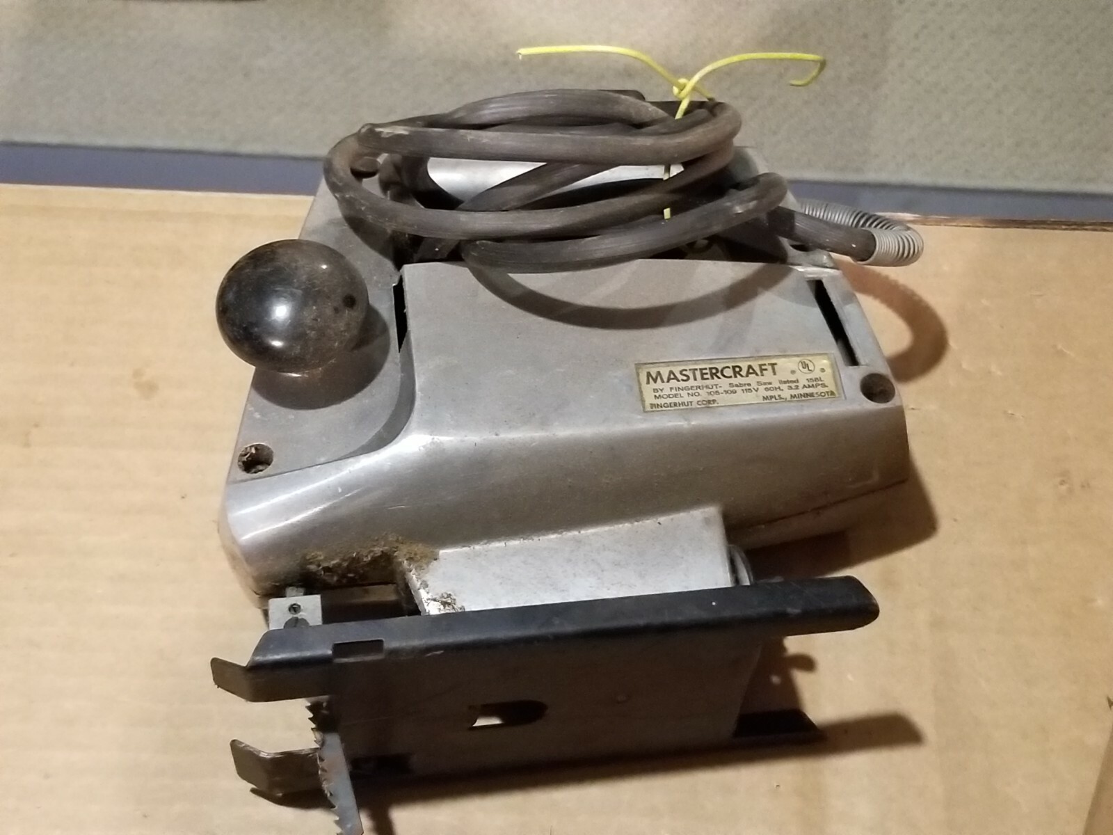 MasterCraft Electric Sabre-Jig Saw 3.2 Amp – Model 105109 – Works!